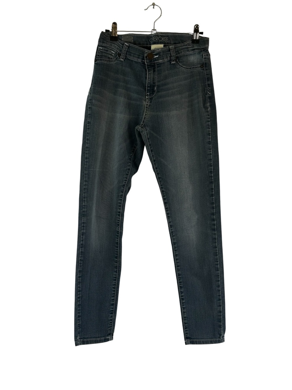 Cherokee Super Skinny Jeans Women’s Size 14 Y2K Casual Stretch Denim Blue